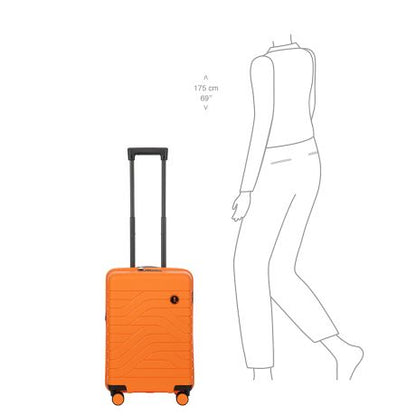 Bric's Be Young Ulisse Trolley 55 Expandable Orange