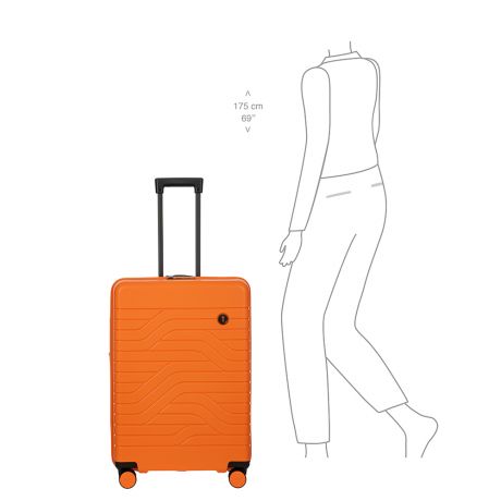 Bric's Be Young Ulisse Trolley Medium Expandable Orange