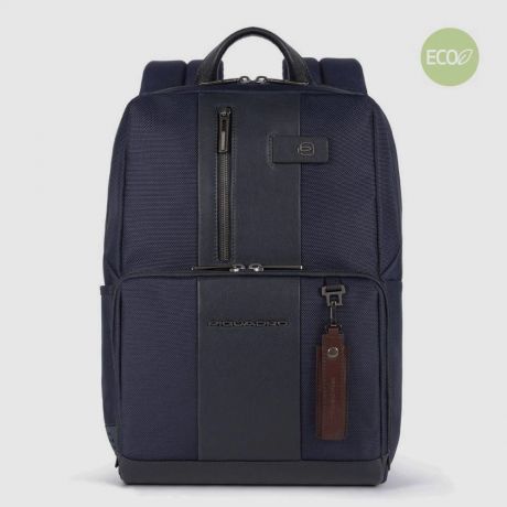 Piquadro Brief 2 Laptop Backpack 14" Dark Blue
