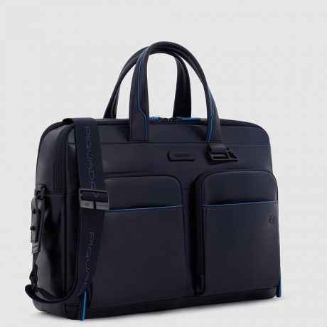 Piquadro Blue Square Revamp Laptoptas 15.6" Night Blue
