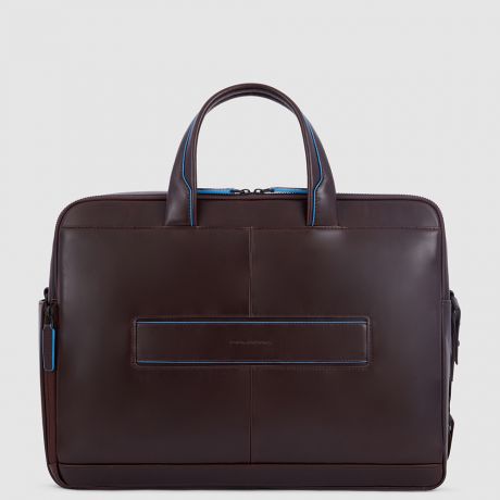 Piquadro Blue Square Revamp Laptoptas 15.6" Mahagony Brown
