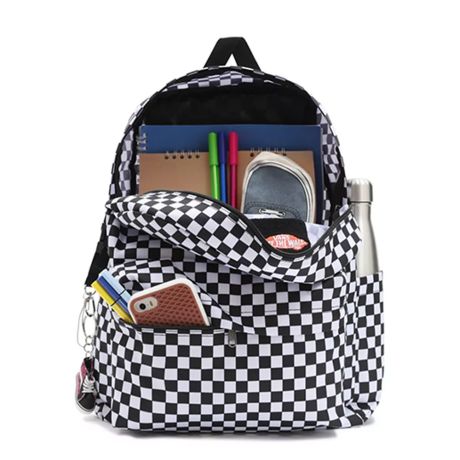 Vans Old Skool Check Rugzak Black / White
