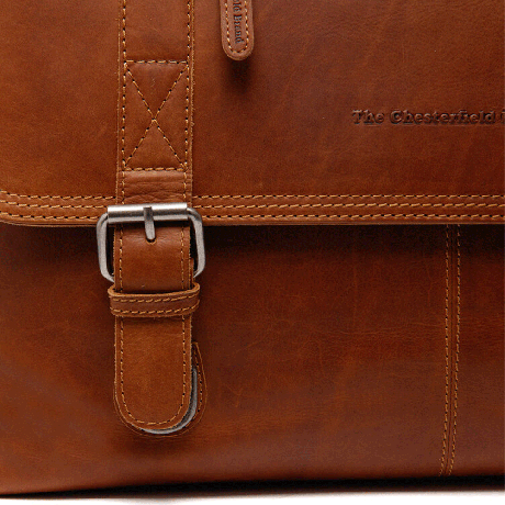 Chesterfield Imperia Leren Laptoptas 15'' Cognac