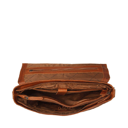 Chesterfield Imperia Leren Laptoptas 15'' Cognac