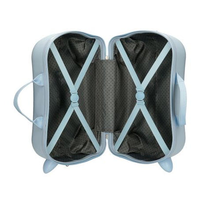 Frozen Rolling Suitcase 4 Wheels Believe In The Journey Ice Blue