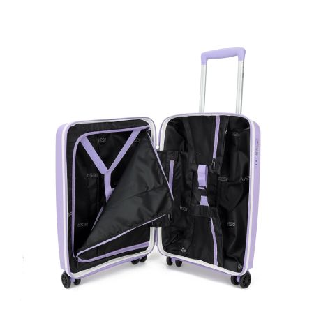 Resa Uppsala Handbagage Spinner 55/35 cm Violet Purple/White