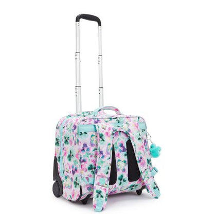 Kipling Giorno Rugzak Trolley Aqua Blossom