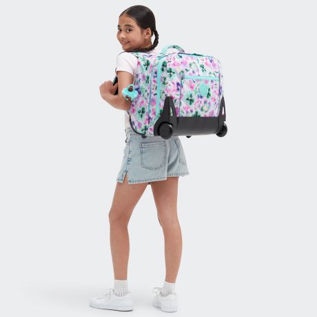 Kipling Giorno Rugzak Trolley Aqua Blossom