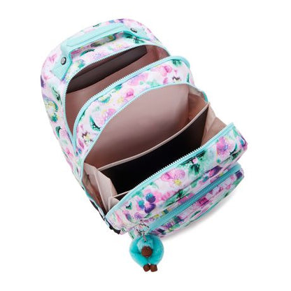 Kipling Class Room Rugzak Aqua Blossom