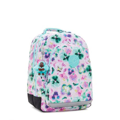 Kipling Class Room Rugzak Aqua Blossom