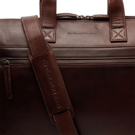Chesterfield Levanto Laptoptas 14" Schoudertas Bruin