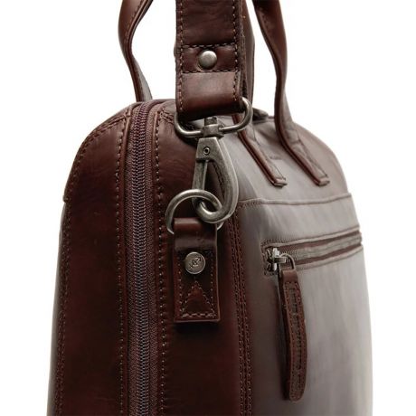Chesterfield Levanto Laptoptas 14" Schoudertas Bruin