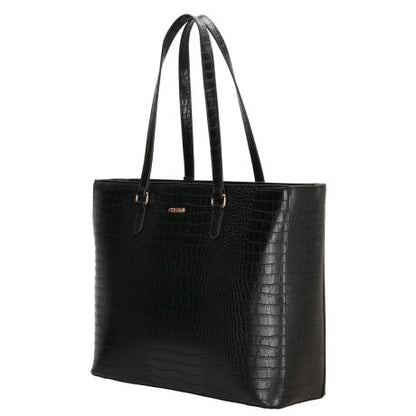 Charm London Midwood Shopper 15.6" Croco Black