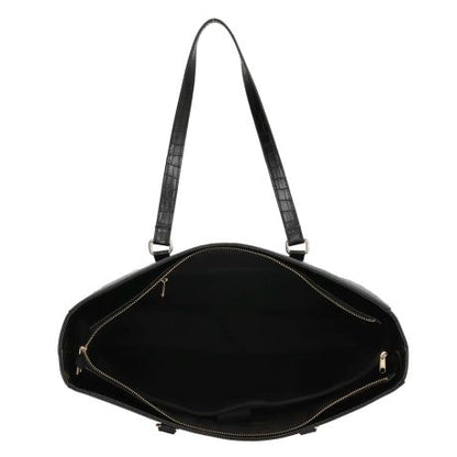 Charm London Midwood Shopper 15.6" Croco Black