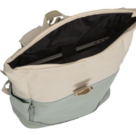Daniel Ray Pittsburgh Rolltop Rugtas Coated 15,6" Mintgroen/Beige