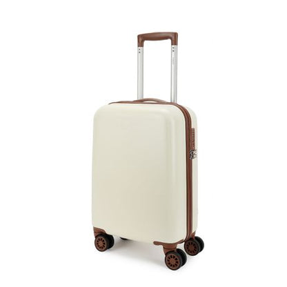 Decent Retro Handbagage Koffer 55 cm White