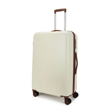 Decent Retro Koffer Groot 76 cm White