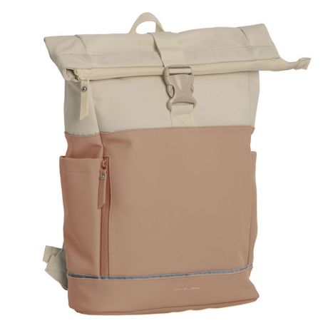 Daniel Ray Pittsburgh Rolltop Rugtas Coated 15,6" Oud Roze/Beige