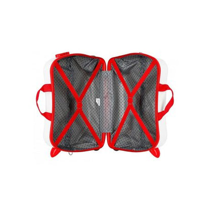 Spiderman Rolling Suitcase 4 Wheels White